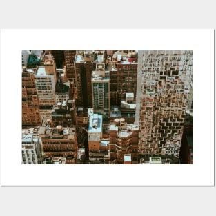 Downtown Manhattan view Posters and Art